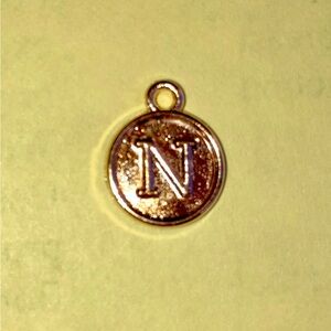“N” Charm jewelry making Necklace bracelet ring baubles keychain ID tag lanyard